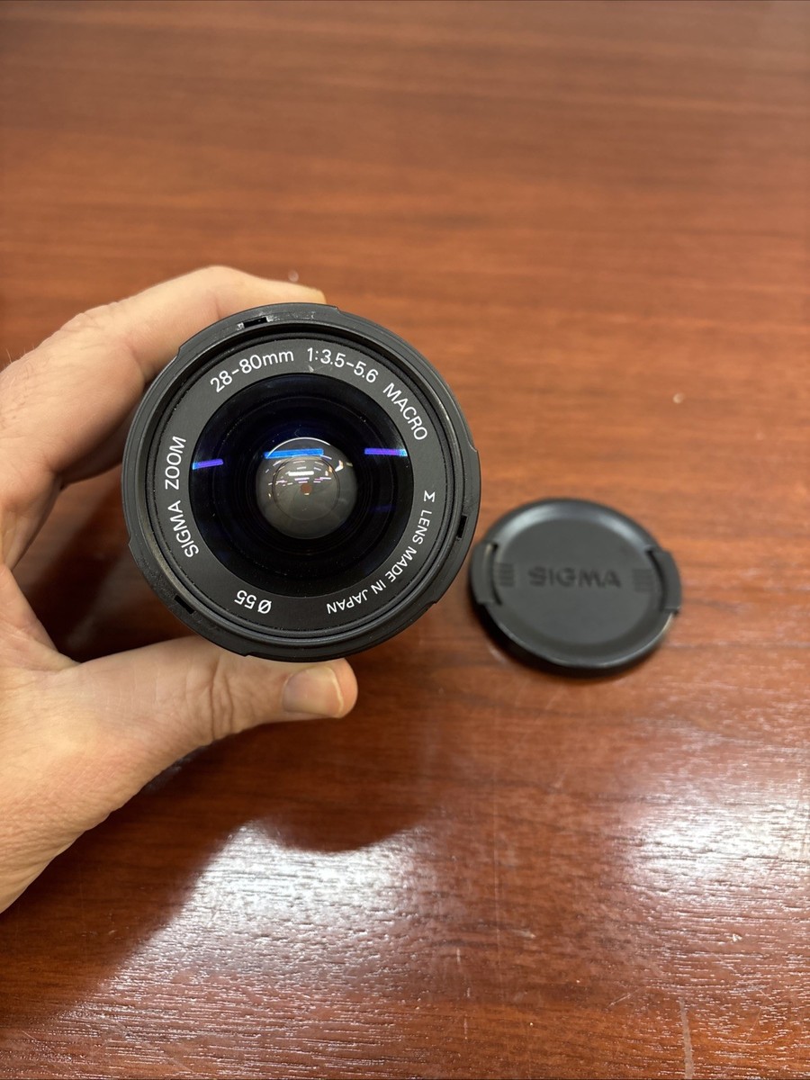 Sigma Zoom 28-80mm 1:3.5-5.6 Macro Lens AF Mount Camera From JAPAN