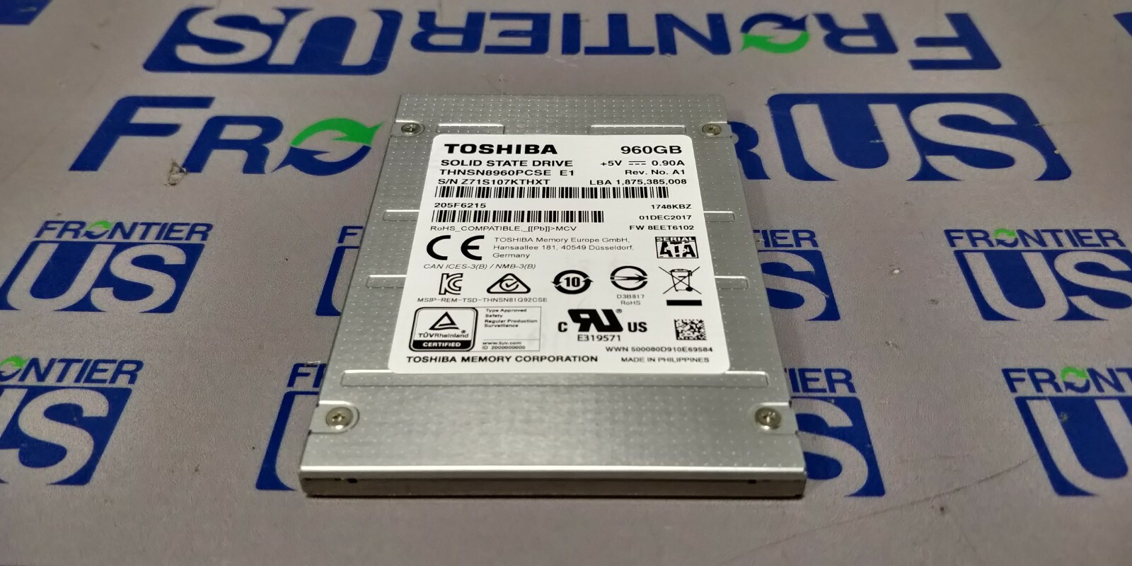 THNSN8960PCSE Toshiba 960GB SATA SSD | eBay