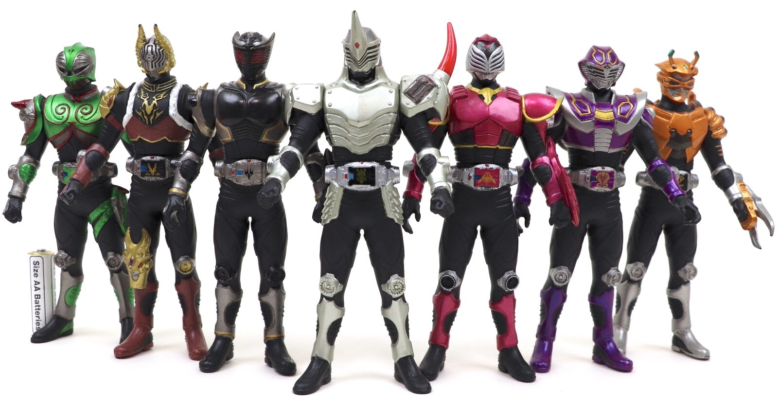 Masked Kamen Rider RYUKI Hero Series （Set of 7） Sofubi 2002 TOEI