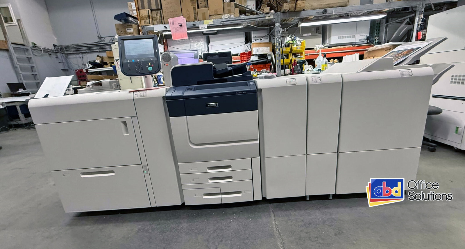 Xerox PrimeLink C9070 1 Tray OHCF PR Ready Finisher Bustled Fiery