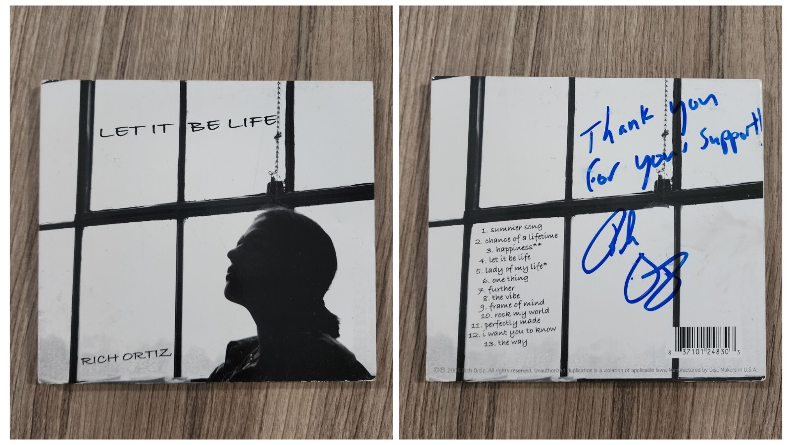 Rich Ortiz Signed Let it Be Life CD Digipak RAD | eBay