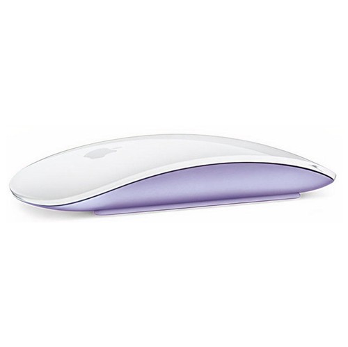 New Apple Magic Mouse V2 A1657 w/Purple Base (White/Silver) - Bulk