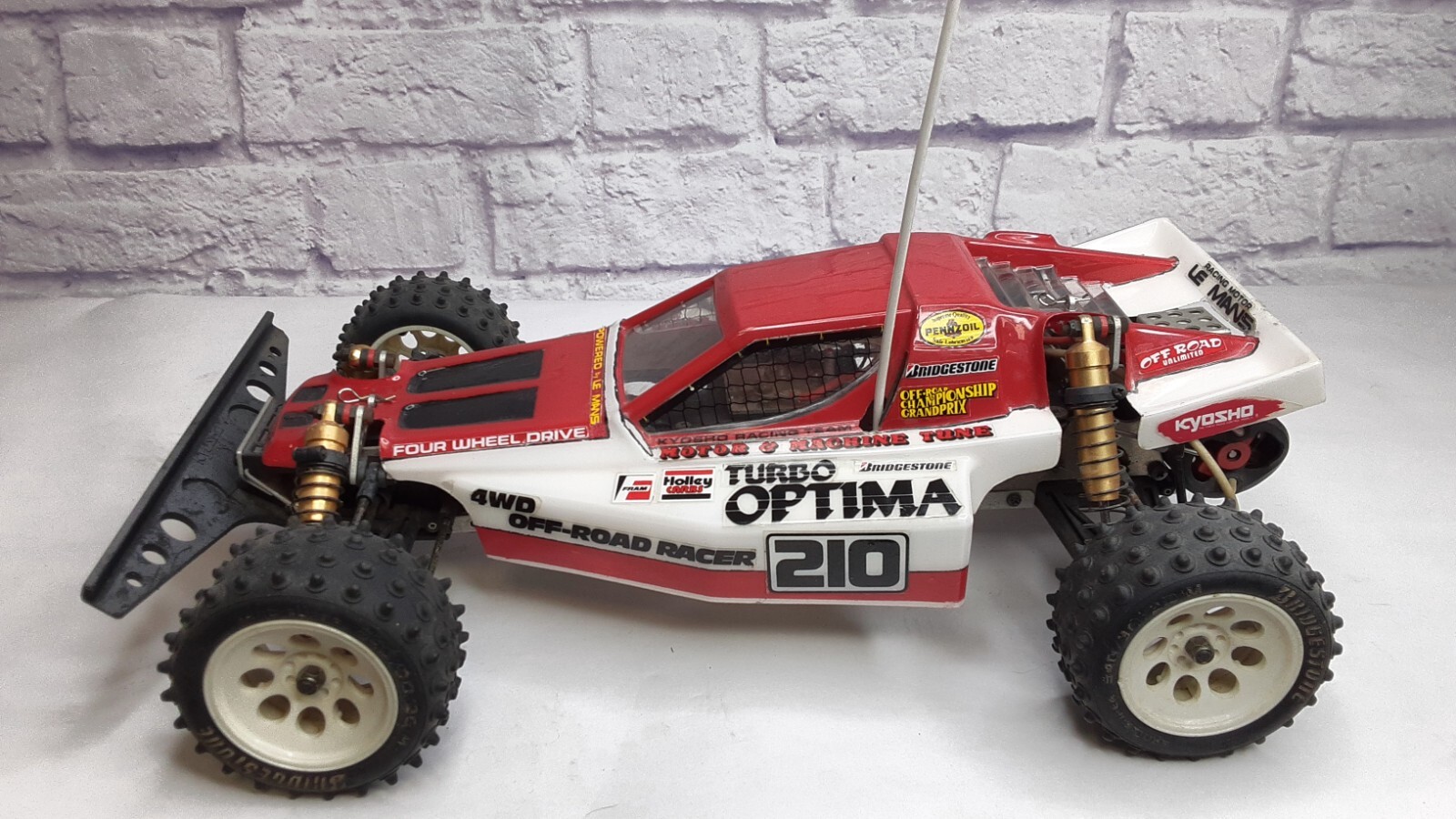 1:10 Vintage 80's KYOSHO Turbo Optima 4wd - RC Off Road Racing