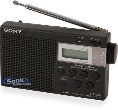Sony ICF-M260 AM/FM PLL Synthesized Clock Radio with Digital