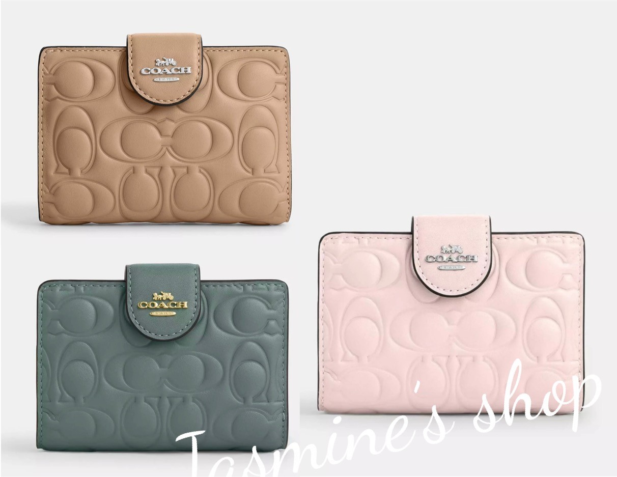 NWT Coach Medium Corner Zip Wallet With Signature CM241/CZ341 | eBay