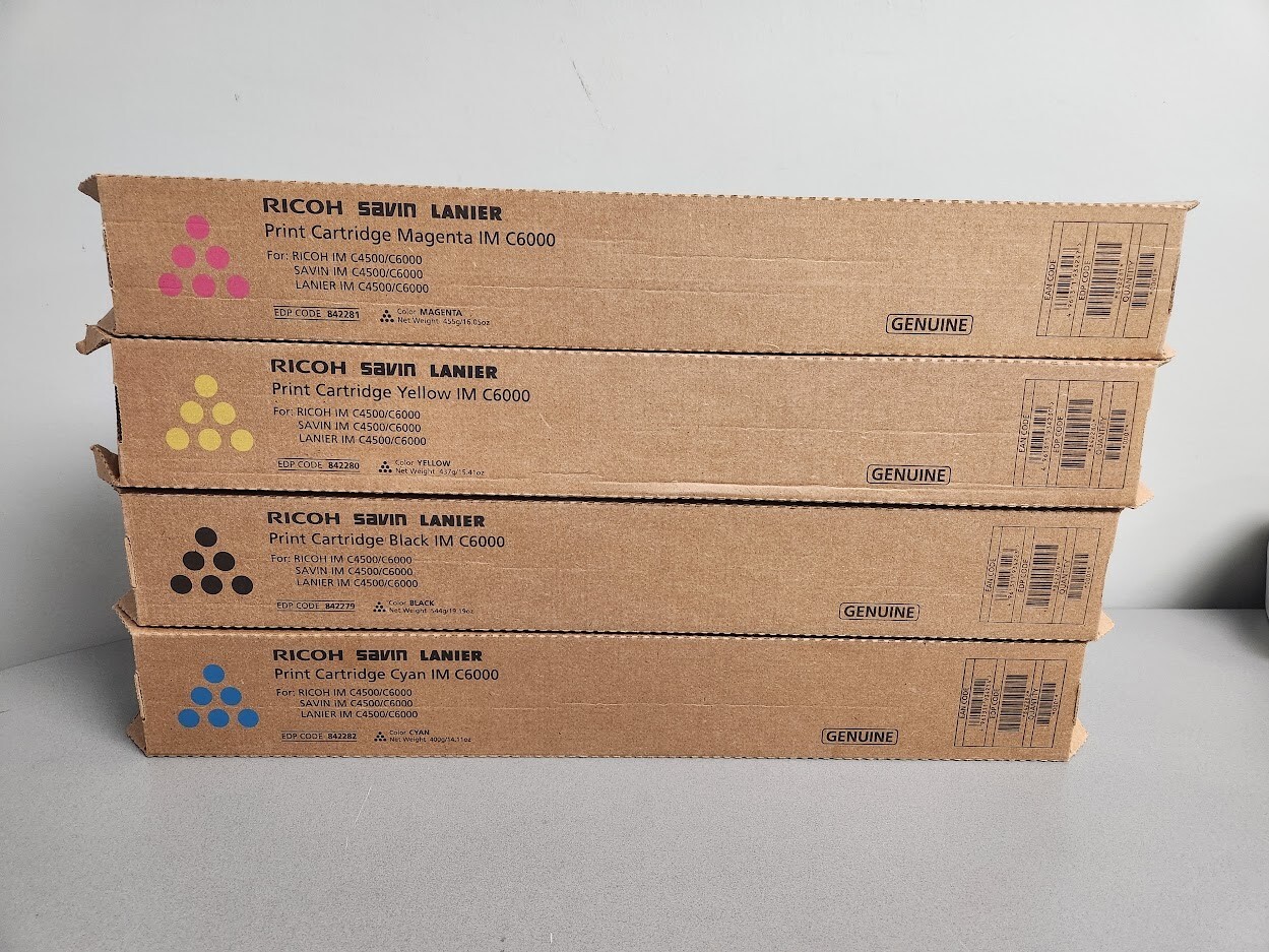 Ricoh IM C4500/C6000 SET 842279 842280 842281 842282 Original