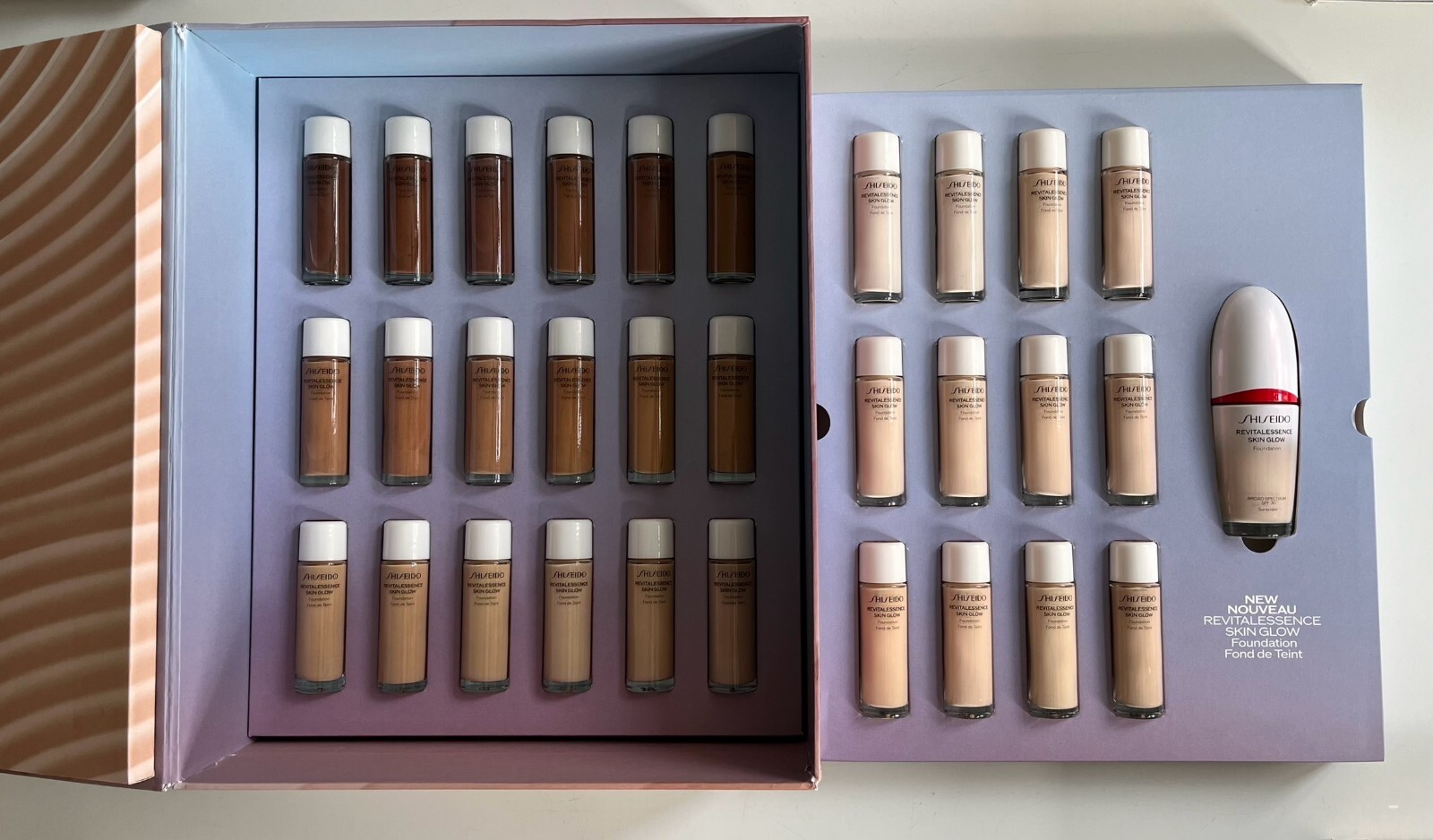 SHISEIDO REVITALESSENCE SKIN GLOW Foundation SPF 30 (10mL bottles