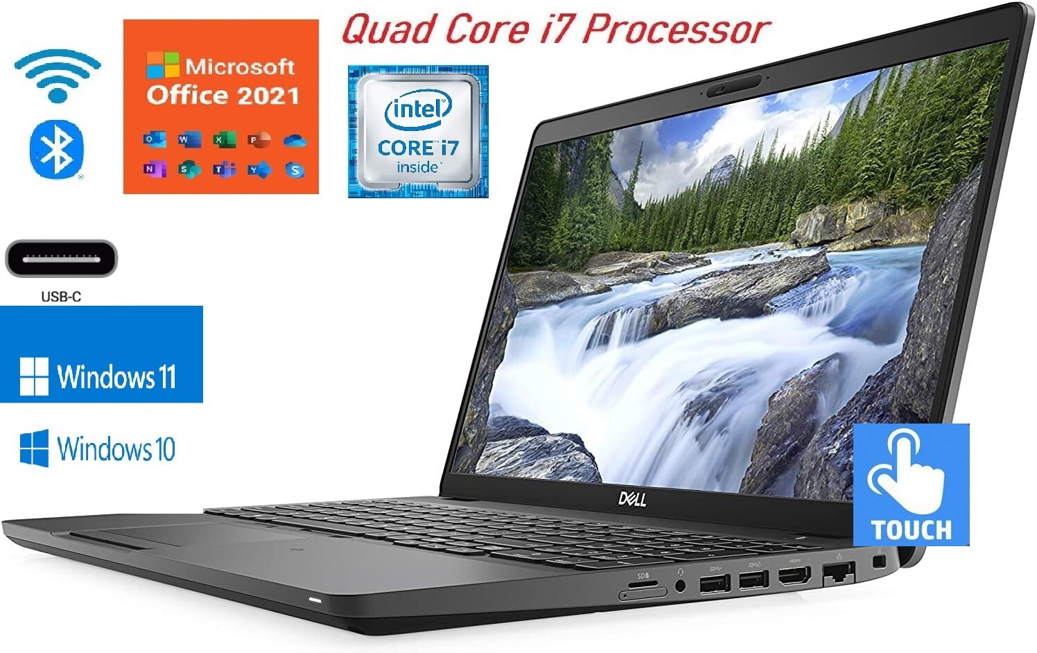 Dell Latitude 5500 i7-8665U Touch 16GB 32GB RAM 512GB 1TB 2TB SSD