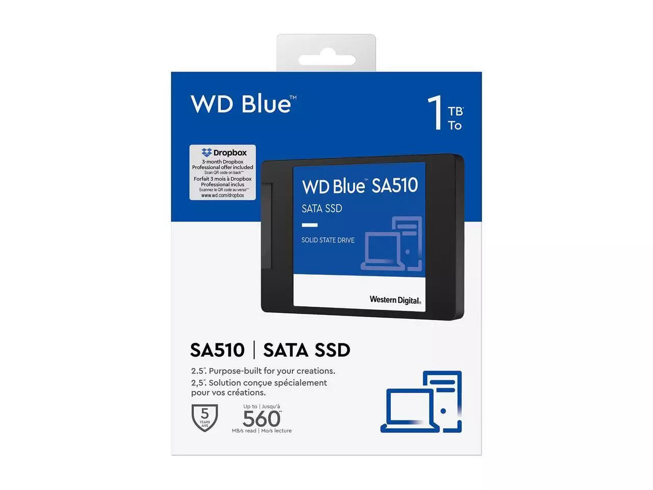 Western Digital 1TB WD Blue SA510 SATA SSD 2.5 Inch Internal Solid