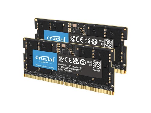Crucial 128GB (2 x 64GB) 262-Pin DDR5 SO-DIMM DDR5 5600 (PC5 44800