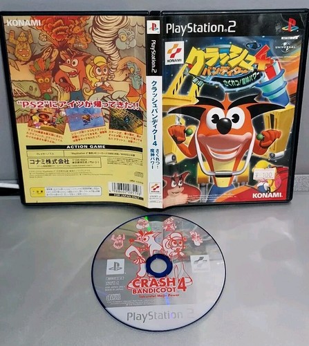 PS2 Playstation 2 Crash Bandicoot 4 Sakuretsu Majin Power Japan