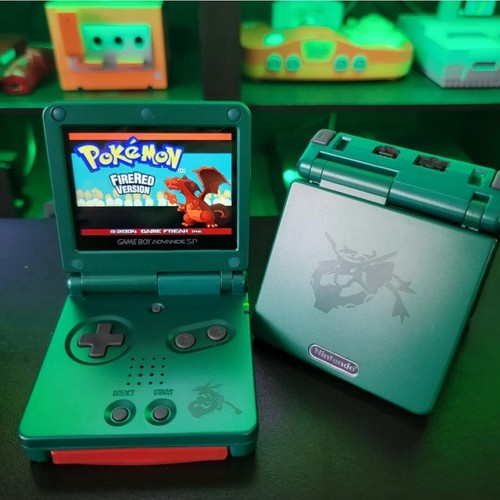 Green Nintendo Game Boy Advance GBA SP IPS Adjustable Brightness
