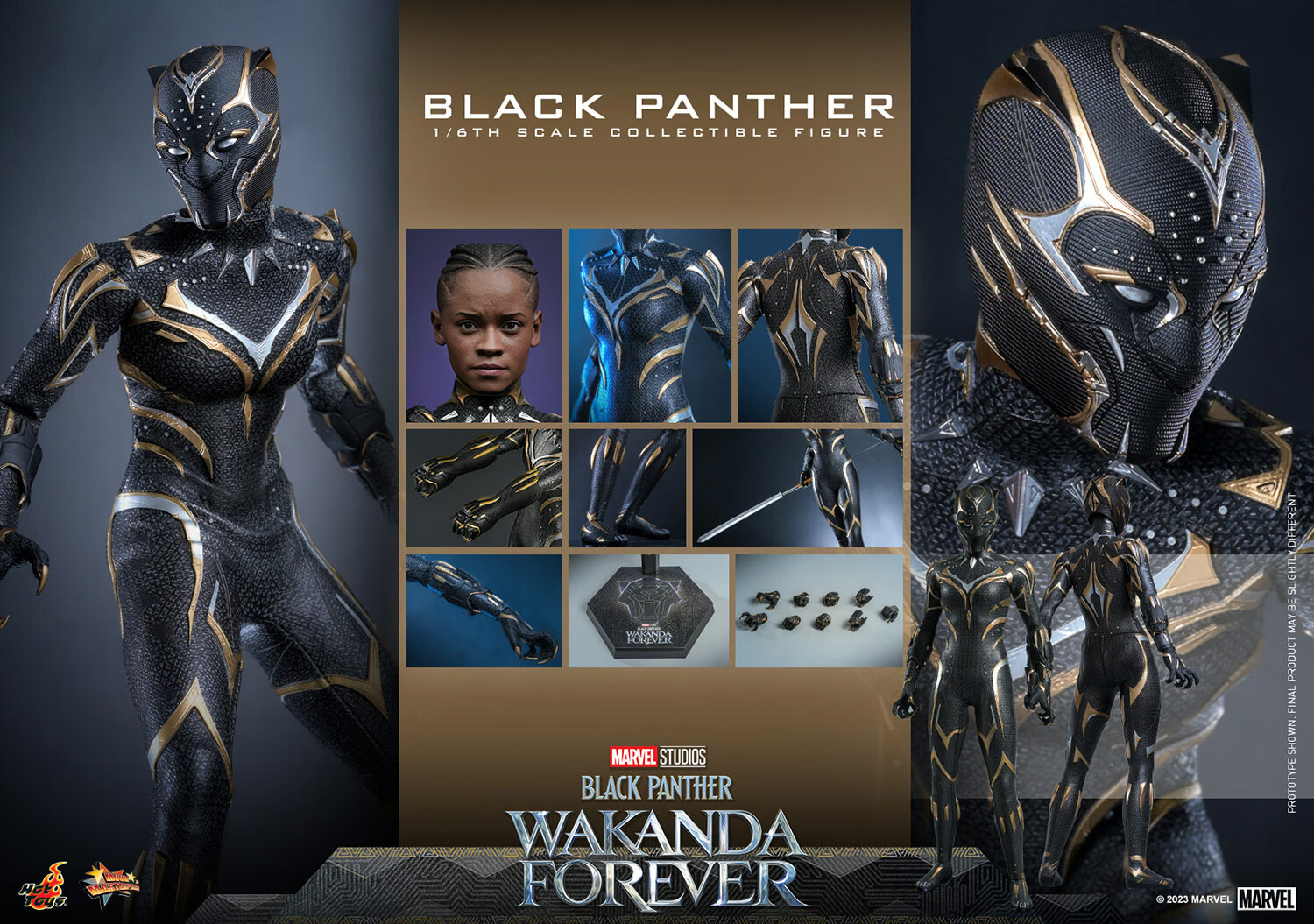 Hot Toys MMS675 Wakanda Forever Black Panther (Shuri) 1/6 Scale