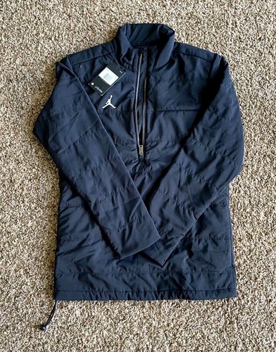 Nike Mens Air Jordan 23 Training Quilted Jacket Black 1/4 Zip