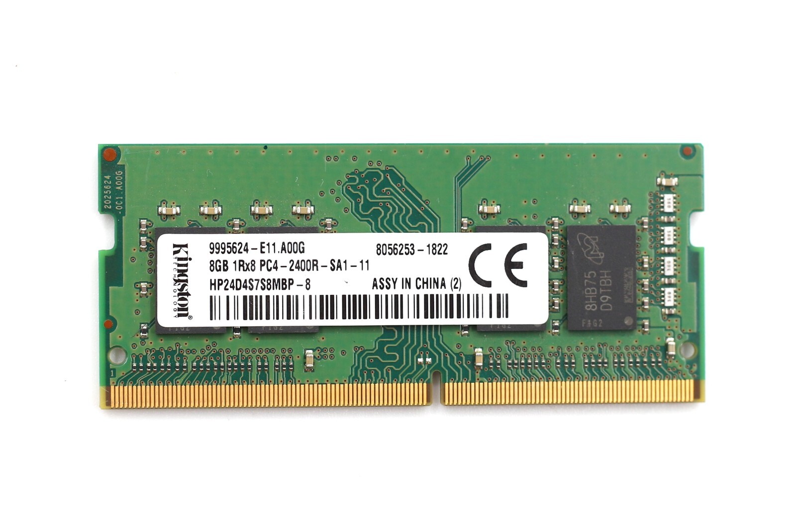Kingston 8GB 1Rx8 PC4-2400R-SA1-11 Laptop Memory P/N