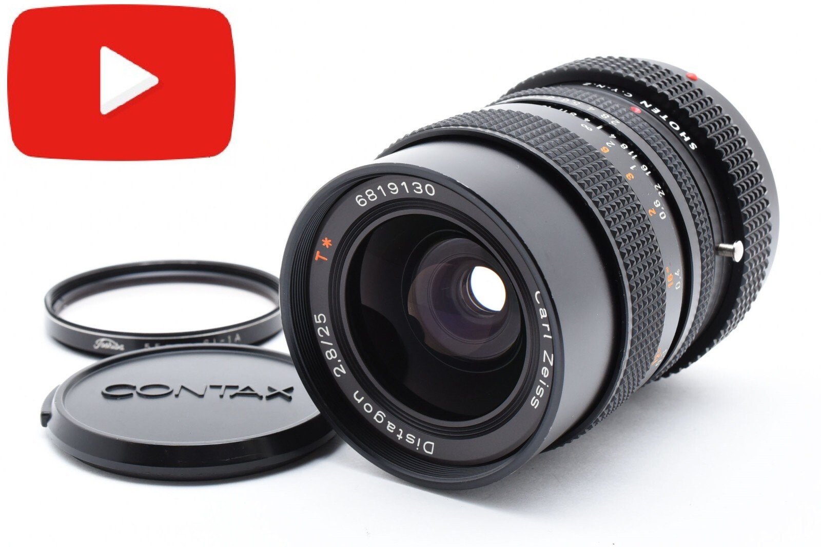 Contax Carl Zeiss Distagon T* 25mm F/2.8 AEG w/Z mount adapter