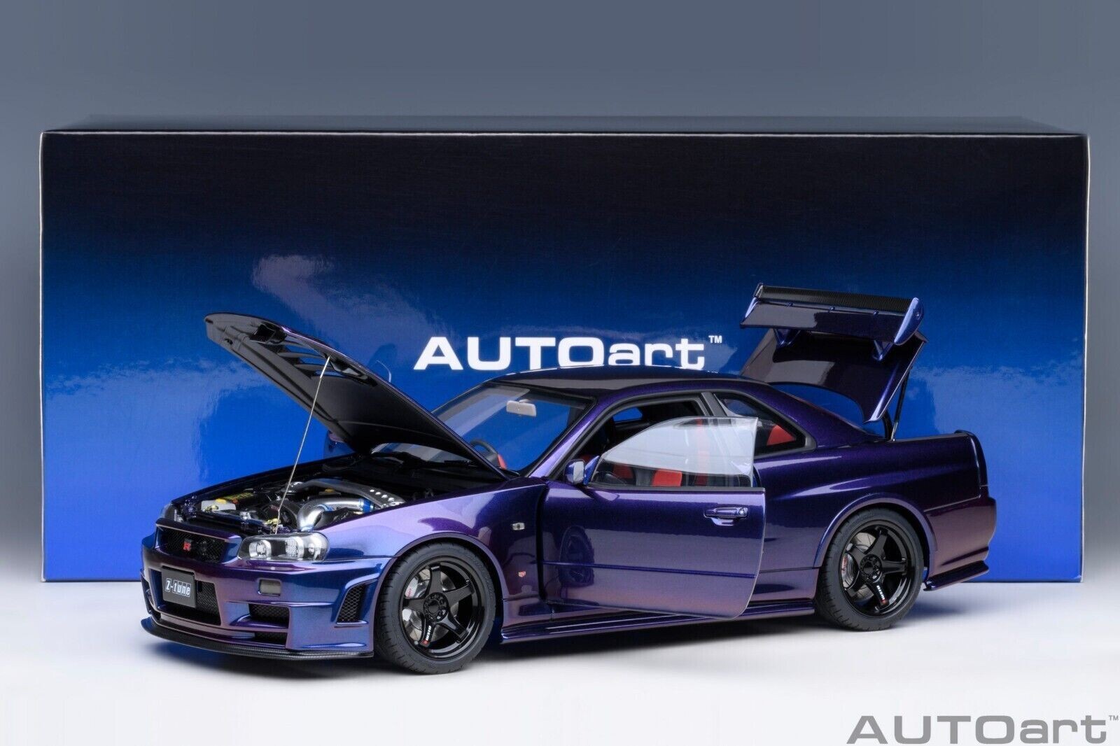 1/18 Nissan Skyline GT-R (R34) Z-Tune Nismo 2002 Midnight Purple