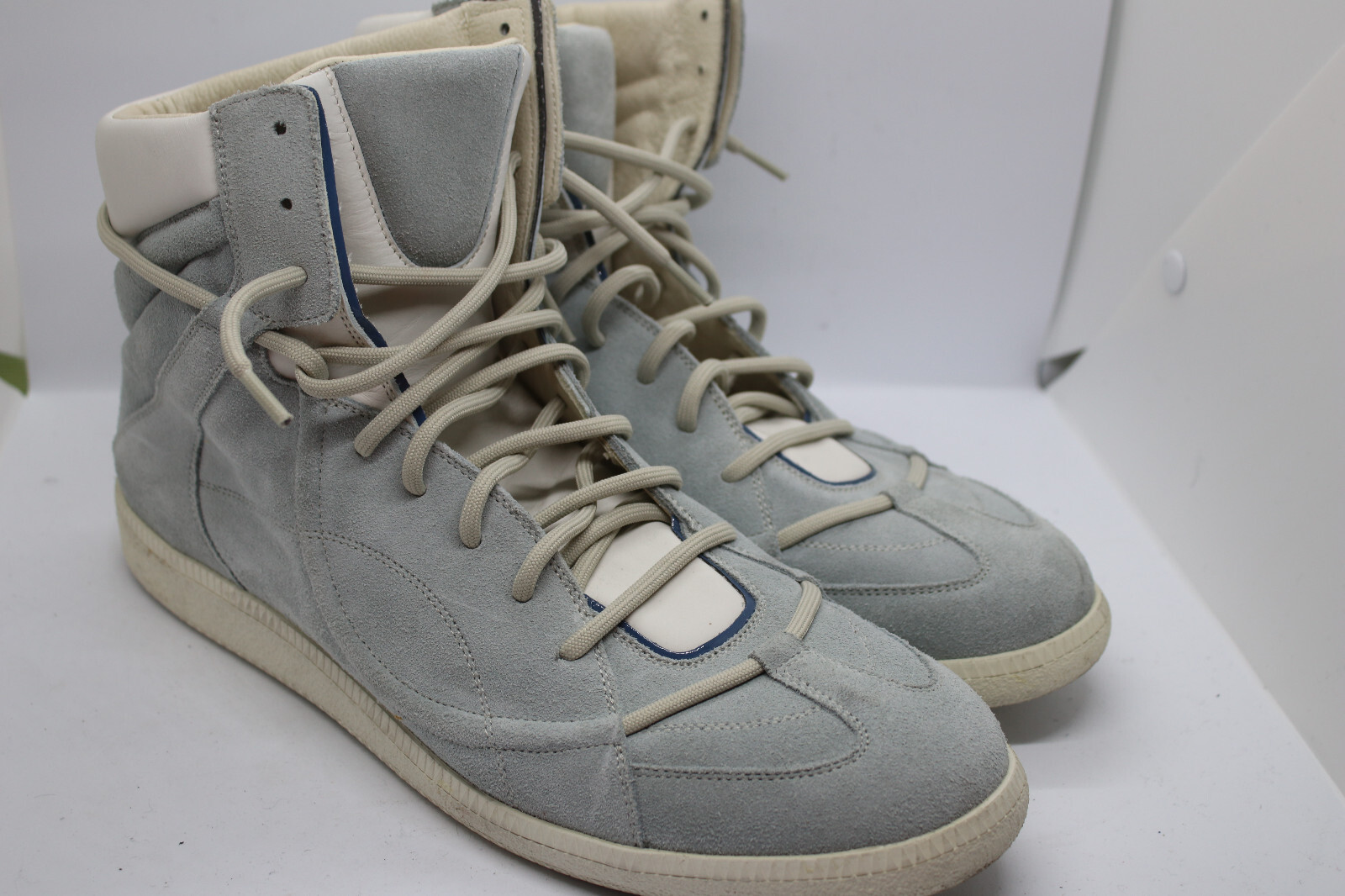 Maison Martin Margiela Line 22 Grey Suede Leather High Top