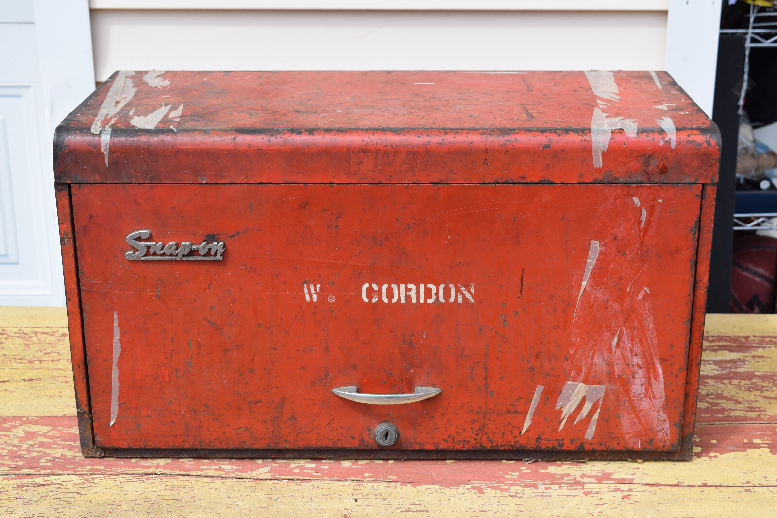 Rare Vintage Genuine Snap-ON Red 8 Drawer Toolbox Chest