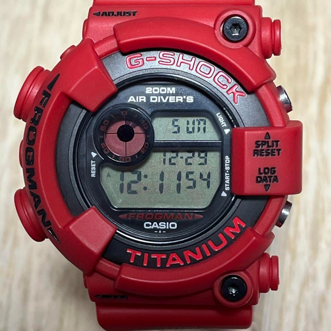 G-SHOCK DW-8200F-4JR FROGMAN Red frog Casio Watch | eBay