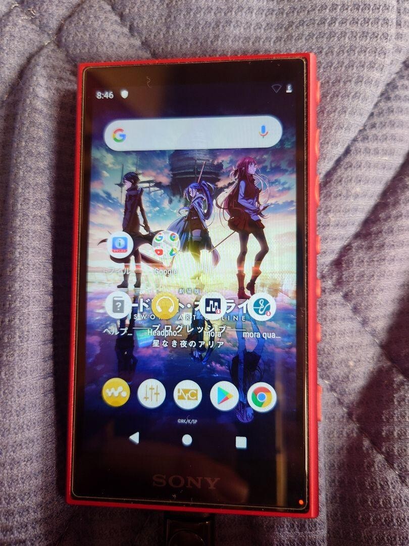 SONY NW-A105 Walkman Digital Music Player Sword Art Online Asuna