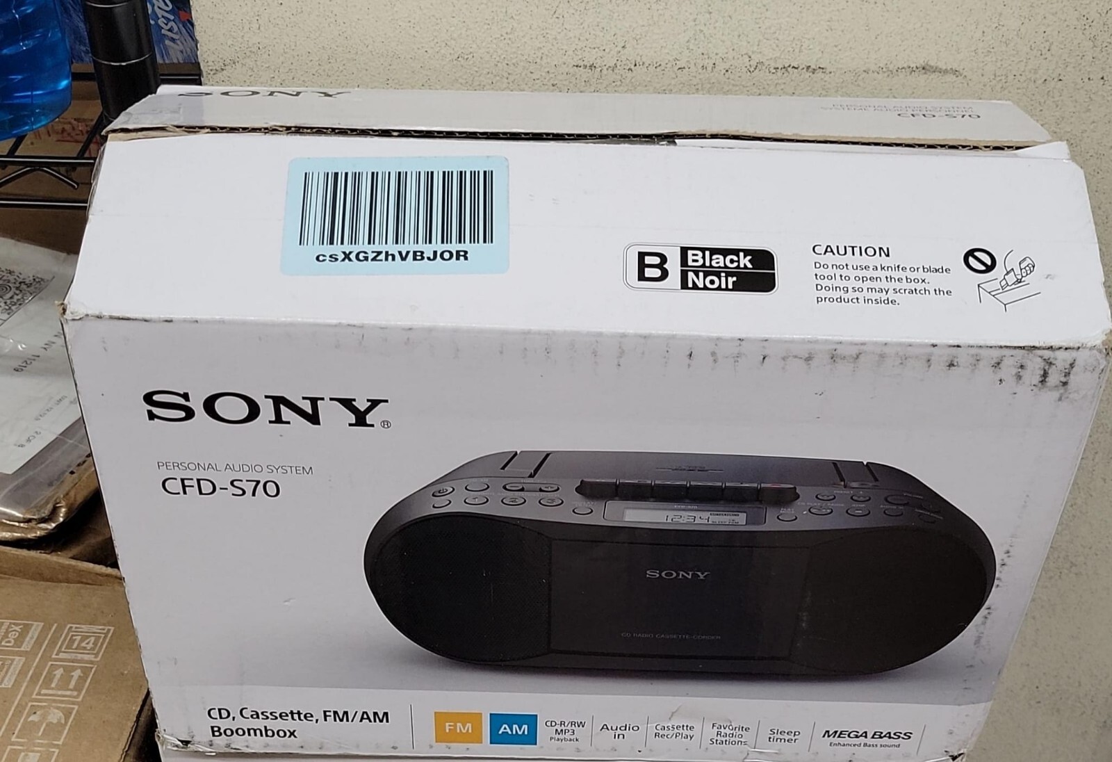 Sony CFD-S70 CD Cassette FM/AM Personal Audio System Boombox New