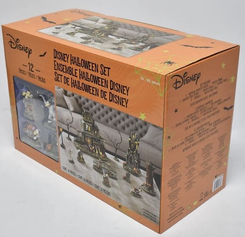 Disney Halloween Haunted HouseVillage Set 12 Piece - Costco