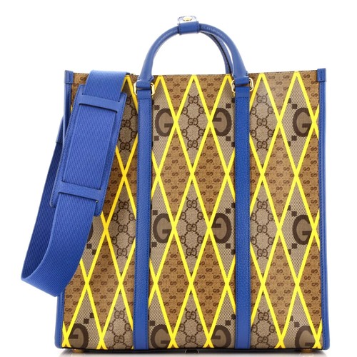 GUCCI 31244 Canvas Leather GG Pattern Mini Tote Bag Navy | eBay