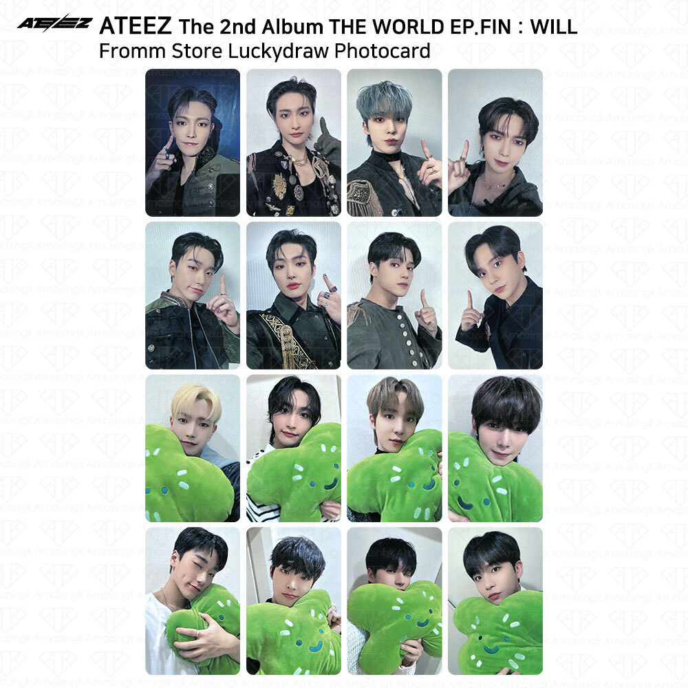 ATEEZ THE WORLD EP.FIN WILL Fromm Store Lucky Draw Photocard