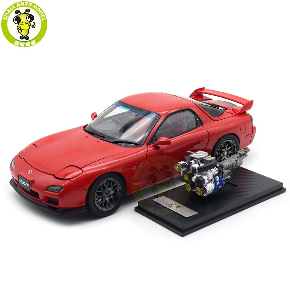 1/18 Mazda RX-7 RX 7 Spirit R Red Polar Master Diecast Model Toy
