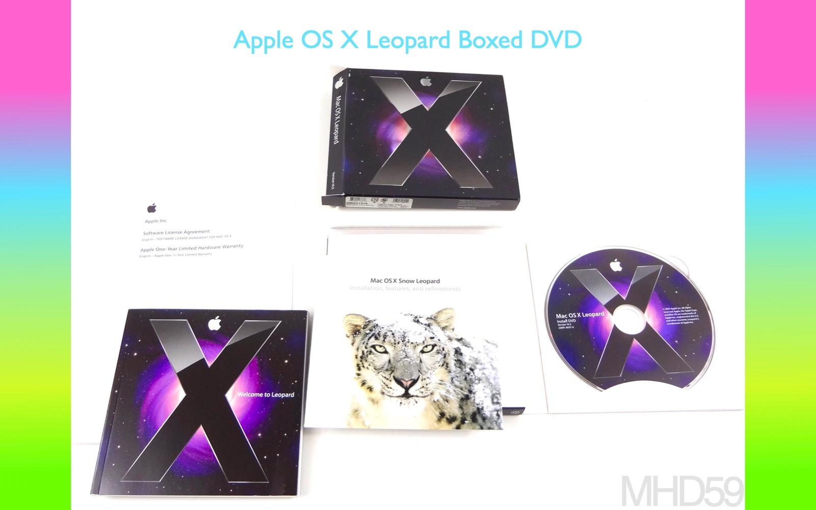Mac OS X Leopard 10.5 + OS X Snow Leopard 10.6.3 DVD . PERFECT