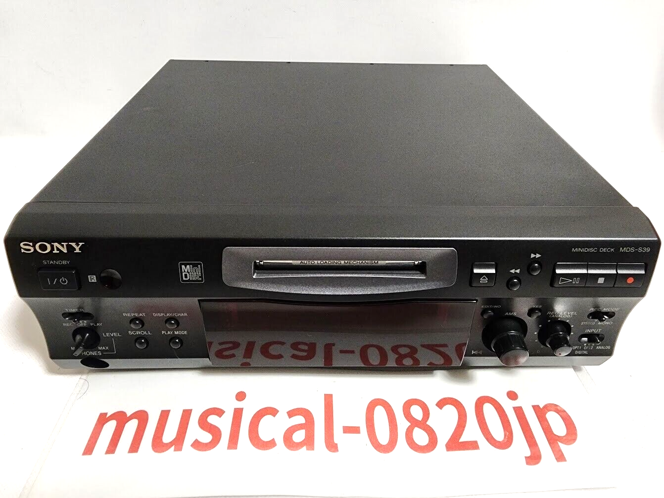 SONY MDS-S39 MiniDisc Deck Recorder Player | eBay