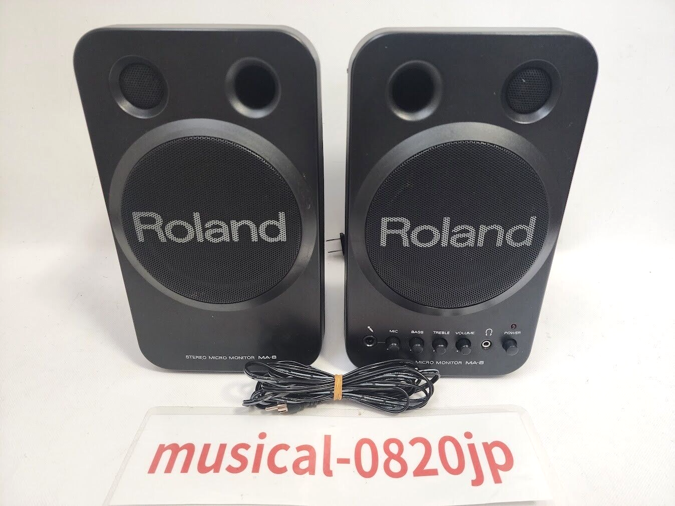 Roland MA 8 black Stereo Micro Monitor Speakers | eBay