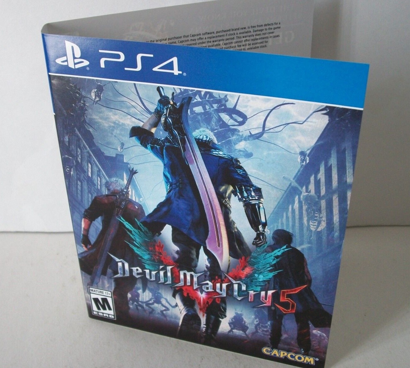 Devil May Cry 5 Art Only NO GAME PS4 Sony PlayStation 4 Cover