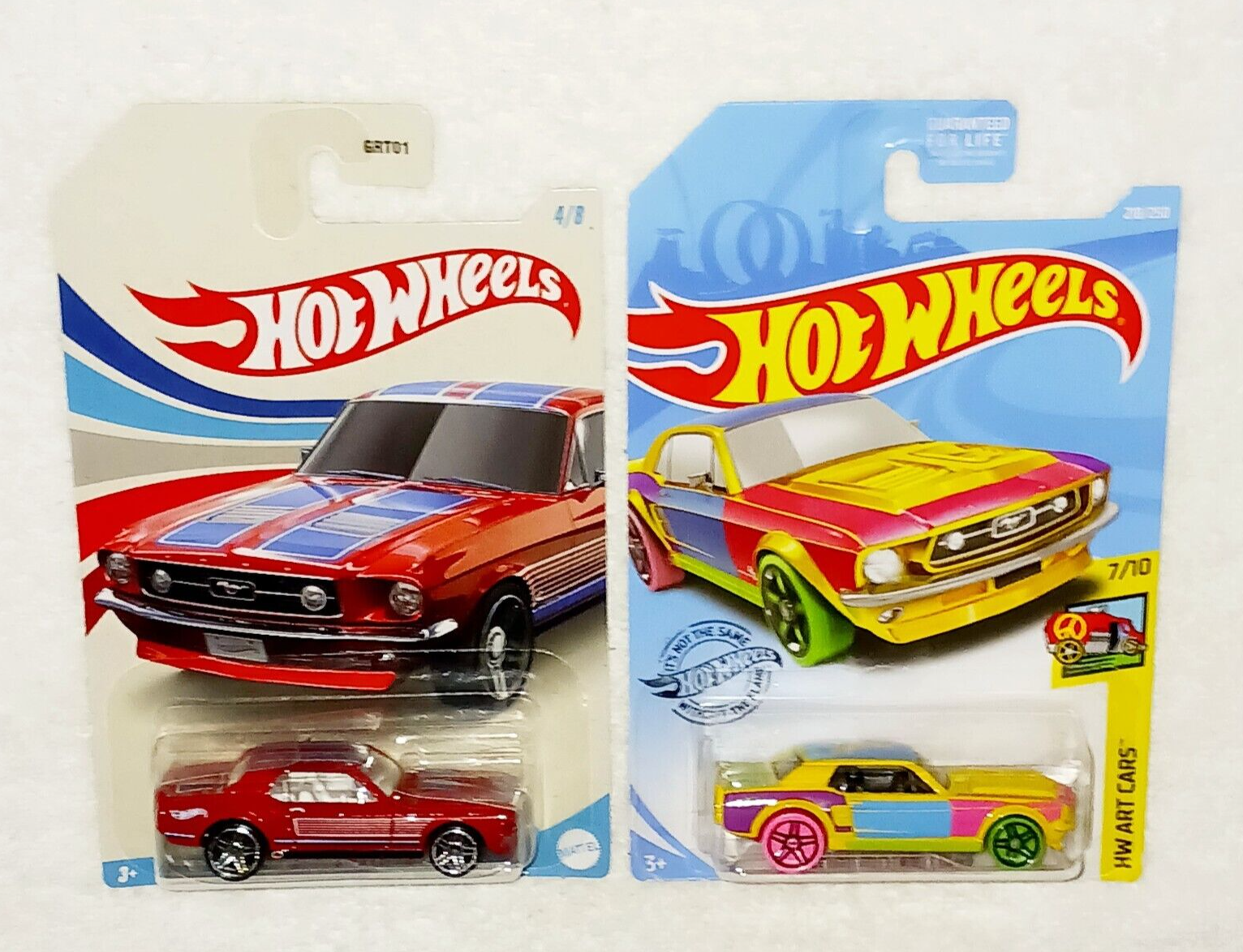 Hot Wheels 1967 FORD MUSTANG COUPE & ART CARS '67 FORD MUSTANG