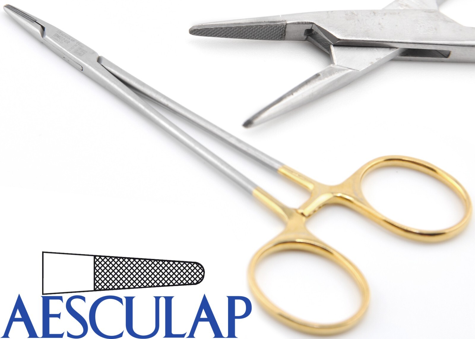 Aesculap 持針器＆ピンセット BM026R／BD157R セット Aesculap 持針器