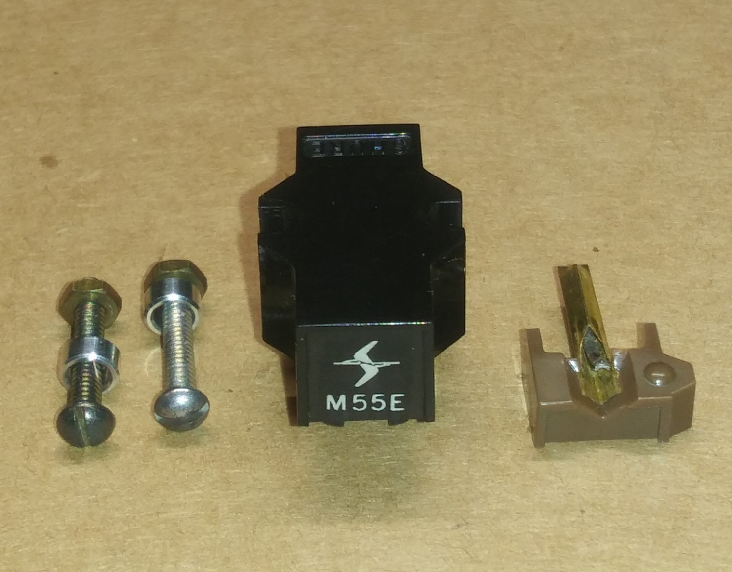 Vintage Shure M55E Turntable Cartridge with Original Nude Stylus