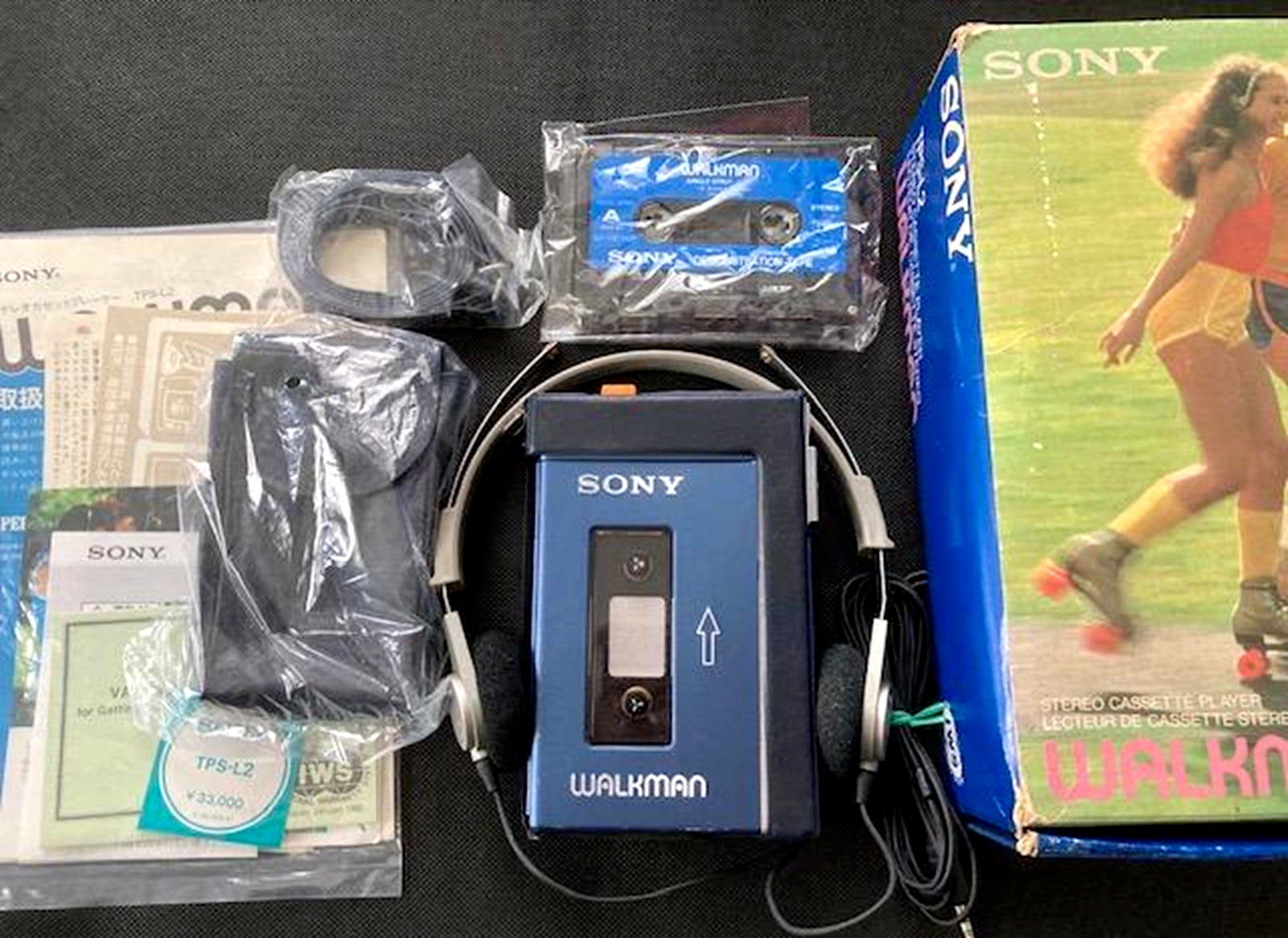 SONY Walkman TPS-L2 Cassette Player Stereo 1st Generation