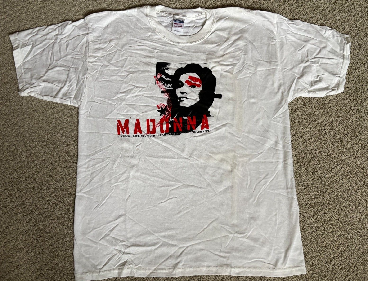 Vintage MADONNA 2003 American Life Shirt Size XL. New Without Tags