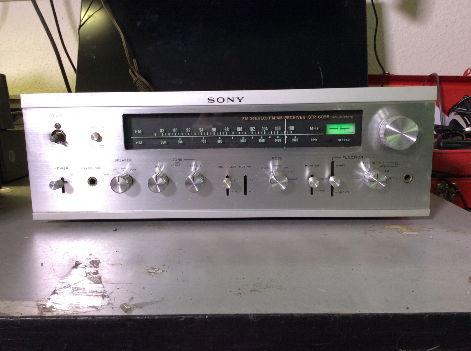 Sony FM Stereo/FM- AM Receiver Model STR-6055 | eBay