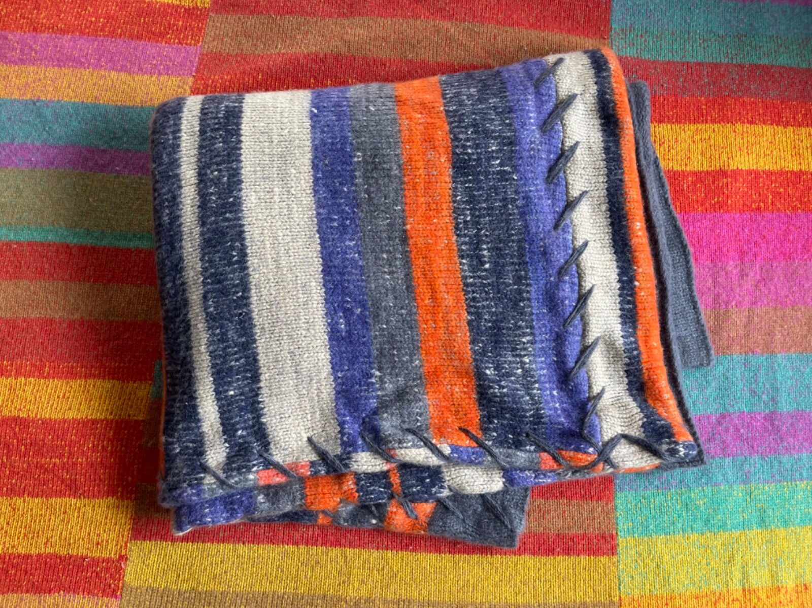 The Elder Statesman $9k 4 Panel Cashmere Blanket | eBay