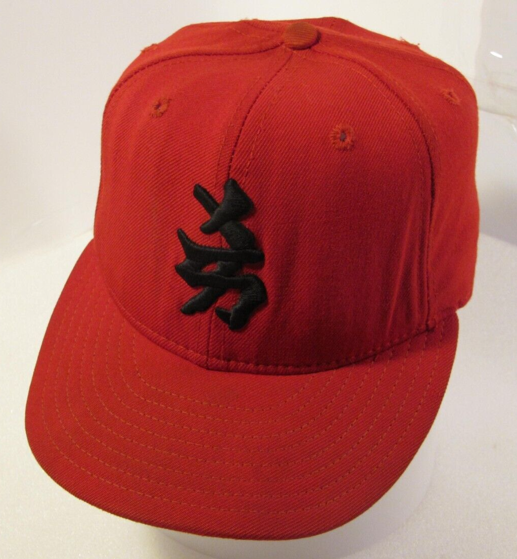 59fifty New York Yankees Hat Mens Red Wool Vtg Fitted 7 3/8 USA