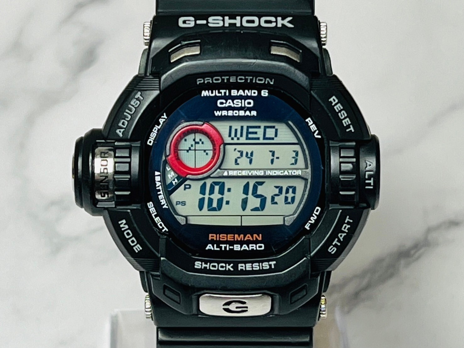 CASIO G-SHOCK GW-9200J-1JF Riseman Black Solar Digital Watch Fast