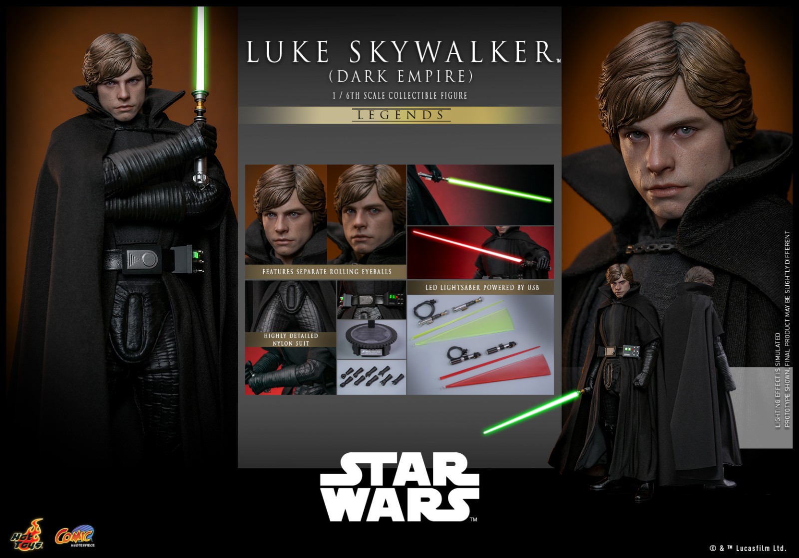Hot Toys Star Wars CMS019 Luke Skywalker Dark Empire 1/6 Scale