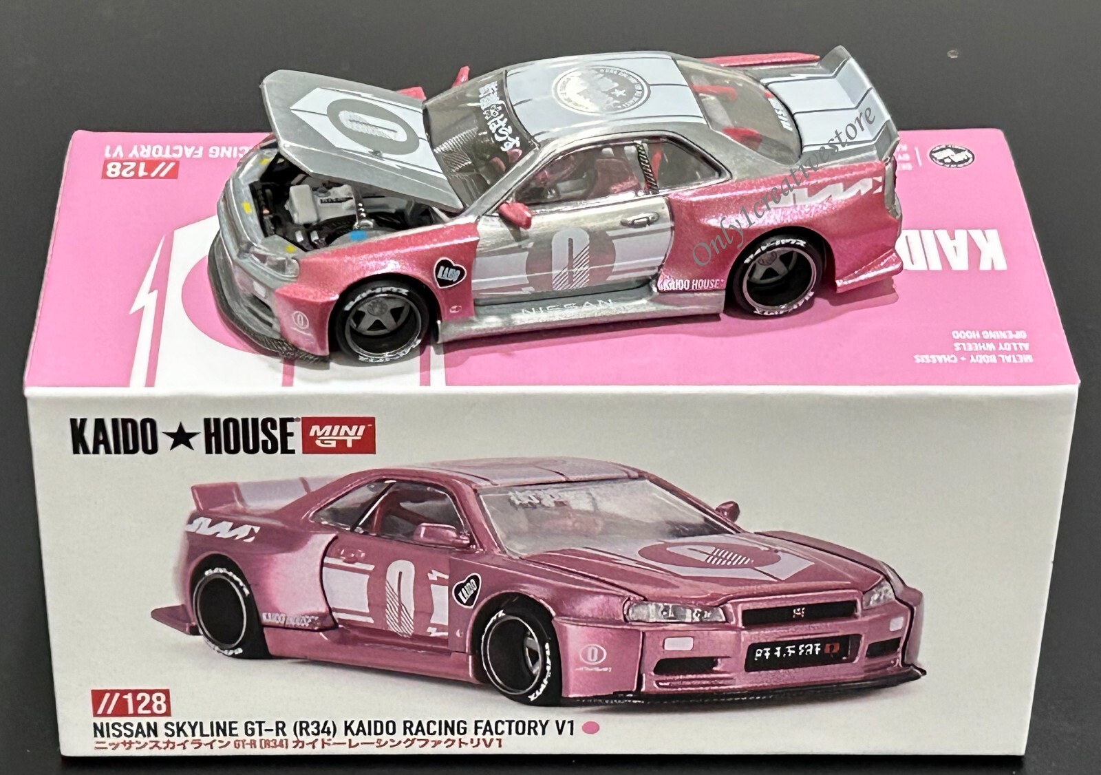 KAIDO☆HOUSE R34 スカイラインTOP SECRETケース付き KAIDO☆HOUSE R34