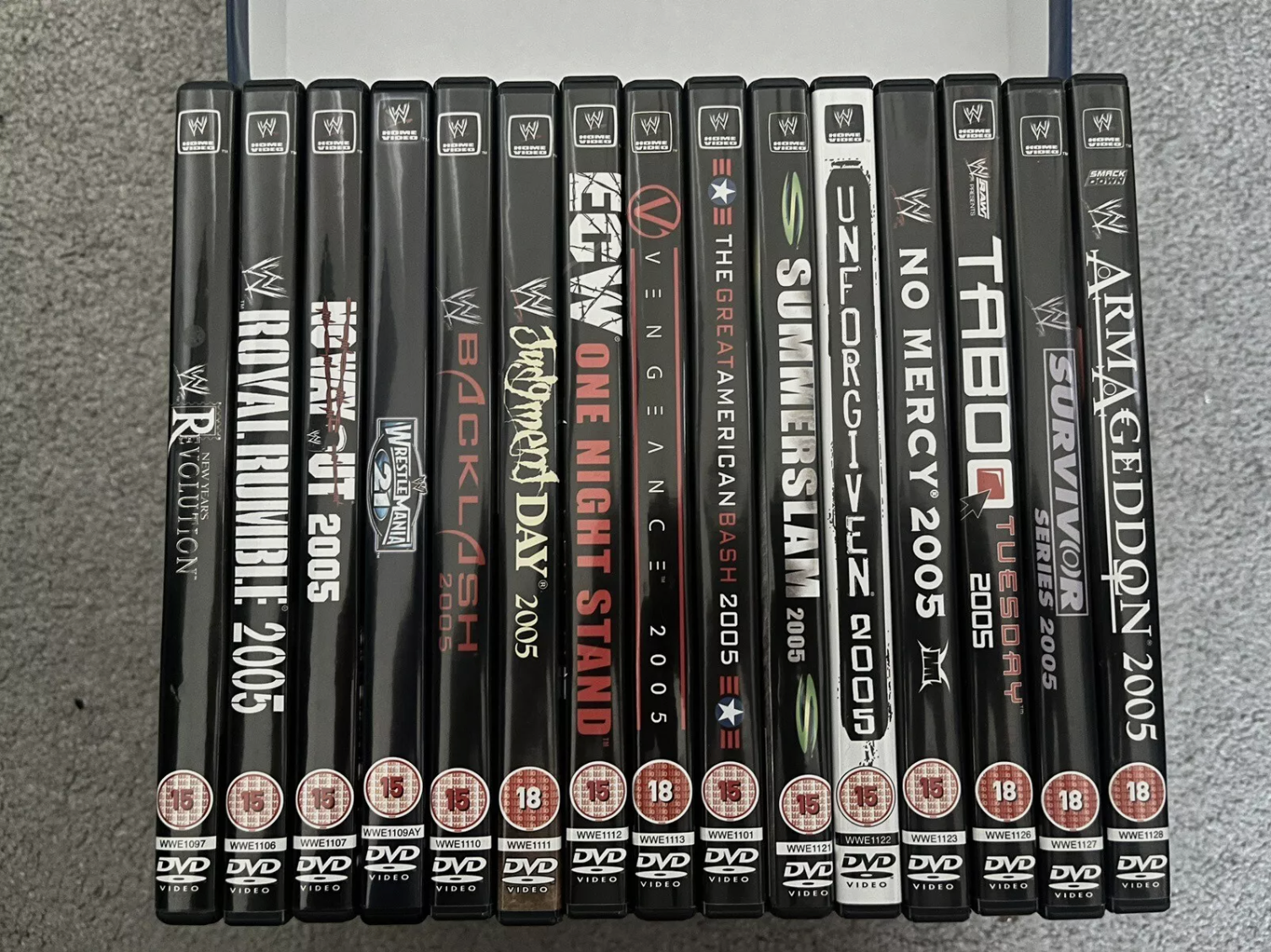 Various WWE 2005 PPV Wrestling DVD | WWF FREEPOST | eBay UK