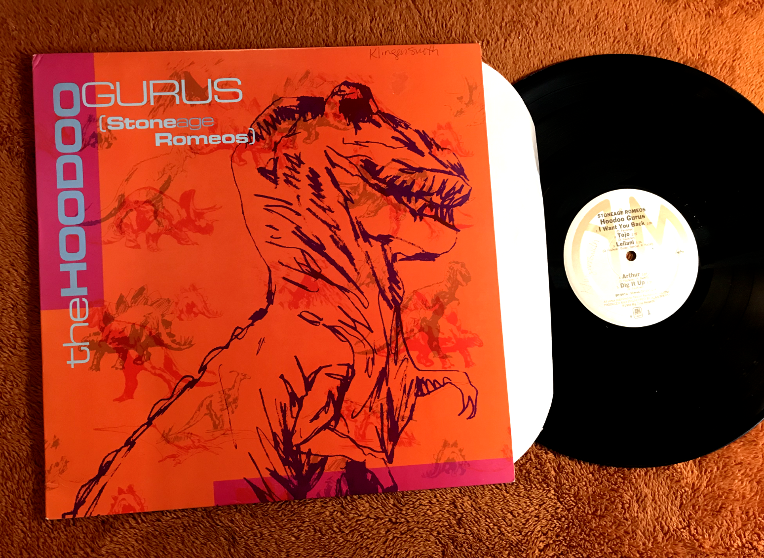 Hoodoo Gurus vinyl lp stoneage romeos sp5012 a&m aussie jangle