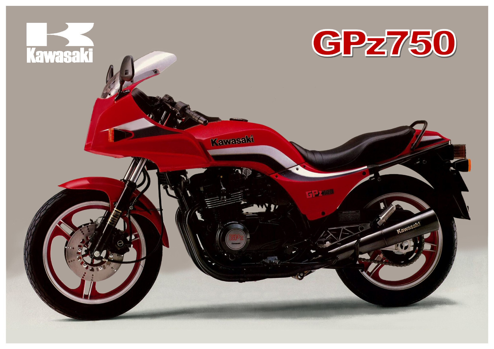 KAWASAKI Poster GPz750 ZX750 1983 1984 1985 Suitable to Frame | eBay