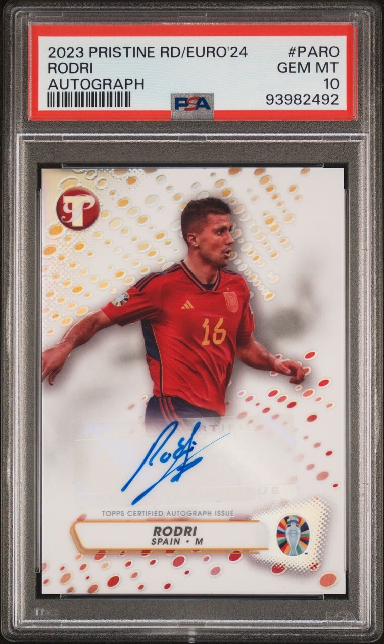 EURO ロドリ スペイン代表 直筆サイン入りフォト 証明書付き Rodri
