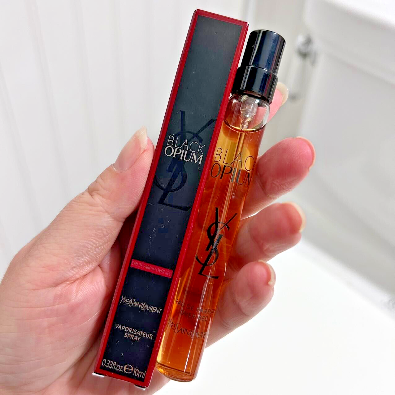 New YSL Black Opium Over Red EDP Perfume Women Travel spray 0.33